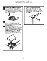 Preview for 29 page of GE PFSS5NJW - Profile 25.1 cu. Ft Owner'S Manual And Installation Instructions