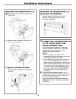 Предварительный просмотр 19 страницы GE PFSS6PKWASS and Owner'S Manual And Installation Instructions