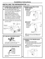 Предварительный просмотр 20 страницы GE PFSS6PKWASS and Owner'S Manual And Installation Instructions