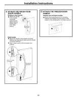 Предварительный просмотр 21 страницы GE PFSS6PKWASS and Owner'S Manual And Installation Instructions