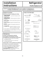 Предварительный просмотр 24 страницы GE PFSS6PKXBSS and Owner'S Manual And Installation Instructions