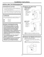 Предварительный просмотр 26 страницы GE PFSS6PKXBSS and Owner'S Manual And Installation Instructions