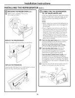 Предварительный просмотр 32 страницы GE PFSS6PKXBSS and Owner'S Manual And Installation Instructions