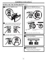 Preview for 34 page of GE PFSS6PKXSS - 25.5 cu. Ft. Refrigerator Owner'S Manual & Installation Instructions