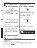 Preview for 132 page of GE PFSS6PKXSS - 25.5 cu. Ft. Refrigerator Owner'S Manual & Installation Instructions