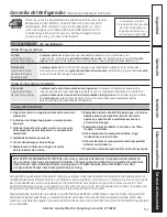 Preview for 137 page of GE PFSS6PKXSS - 25.5 cu. Ft. Refrigerator Owner'S Manual & Installation Instructions