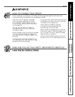 Preview for 3 page of GE PFSS6SMXSS - Profile 25.8 cu. Ft.... Owner'S Manual And Installation Instructions