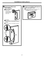 Preview for 27 page of GE PFSS6SMXSS - Profile 25.8 cu. Ft.... Owner'S Manual And Installation Instructions