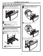 Preview for 30 page of GE PFSS6SMXSS - Profile 25.8 cu. Ft.... Owner'S Manual And Installation Instructions