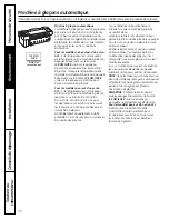 Preview for 70 page of GE PFSS6SMXSS - Profile 25.8 cu. Ft.... Owner'S Manual And Installation Instructions