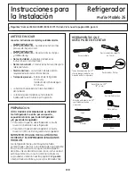 Preview for 118 page of GE PFSS6SMXSS - Profile 25.8 cu. Ft.... Owner'S Manual And Installation Instructions