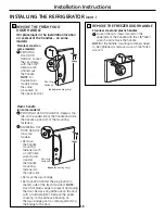 Preview for 18 page of GE PFSW2MIXSS - Profile 22.2 Cu. Ft. Refrigerator Owner'S Manual And Installation Instructions