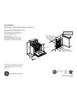 GE PGB908SEMSS - 30" Gas Ran Dimensions And Installation Information preview