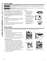 Preview for 28 page of GE PGB940 Owner'S Manual