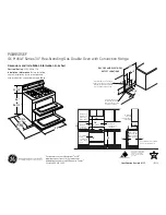 Preview for 1 page of GE PGB950SEFSS Dimensions And Installation Information