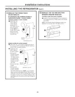 Preview for 20 page of GE PGCS1NFYASS and Owner'S Manual And Installation Instructions