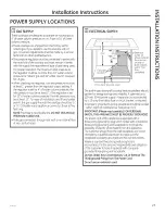 Preview for 23 page of GE PGP9830 Owner'S Manual & Installation Instructions