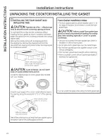 Preview for 24 page of GE PGP9830 Owner'S Manual & Installation Instructions