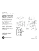 GE PGP986SETSS Dimensions And Installation Information предпросмотр