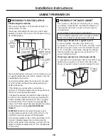 Preview for 18 page of GE PGP989 Owner'S Manual & Installation Instructions