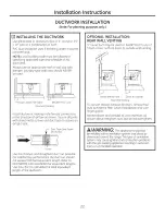 Preview for 22 page of GE PGP989DN2BB Owner'S Manual & Installation Instructions