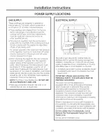 Preview for 23 page of GE PGP989DN2BB Owner'S Manual & Installation Instructions