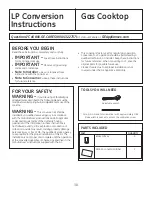 Preview for 30 page of GE PGP990 Owner'S Manual & Installation Instructions