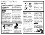 Preview for 1 page of GE PGS930 Installation Instructions Manual