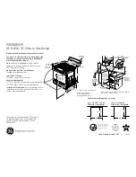 Preview for 1 page of GE PGS968M - Profile 30'' Slide-In Gas Range Dimensions And Installation Information