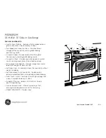 Preview for 2 page of GE PGS968M - Profile 30'' Slide-In Gas Range Dimensions And Installation Information