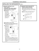 Preview for 20 page of GE PGSS5PJXASS and Owner'S Manual And Installation Instructions