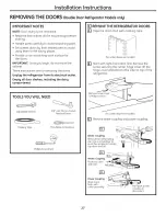 Preview for 27 page of GE PGSS5PJXASS and Owner'S Manual And Installation Instructions