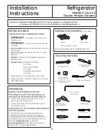 Preview for 15 page of GE PGSS5PJY - Profile 24.9 cu. Ft. Bottom-Freezer Refrigerator Owner'S Manual And Installation Instructions