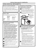 Preview for 100 page of GE PGSS5PJY - Profile 24.9 cu. Ft. Bottom-Freezer Refrigerator Owner'S Manual And Installation Instructions