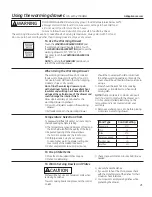 Предварительный просмотр 21 страницы GE PHB925 - Profile 30 in. Induction Ran Owner'S Manual