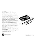 Preview for 2 page of GE PHP900DMBB - 30" Induction Cooktop Dimensions And Installation Information