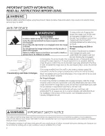 Предварительный просмотр 2 страницы GE PHS925ST1SS Owner'S Manual