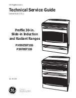 Предварительный просмотр 1 страницы GE PHS925ST1SS Technical Service Manual