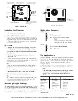 Предварительный просмотр 2 страницы GE PI6000 - Sentrol Motion Detector Installation Instructions