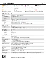 Preview for 2 page of GE PJ1 Specifications