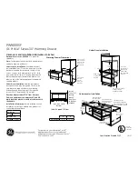 Preview for 1 page of GE PJ7000SFSS Dimensions And Installation Information