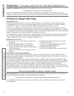 Preview for 6 page of GE PK7000SFSS Use And Care Manual