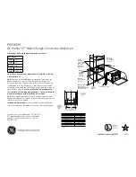 GE PK916SMSS - Profile 27 in. Wall Oven Dimensions And Installation Information preview