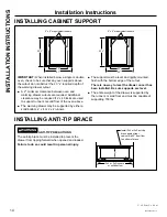 Предварительный просмотр 14 страницы GE PKW7000 Series Owner'S Manual & Installation Instructions