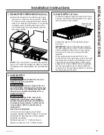 Предварительный просмотр 15 страницы GE PLU612 Owner'S Manual