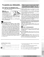 Preview for 3 page of GE Potscrubber GSD578 Operating Instructions