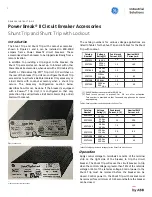 Preview for 1 page of GE Power Break II Instructions