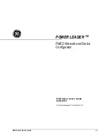 Preview for 1 page of GE POWER LEADER GEH-6510 User Manual