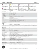 Preview for 2 page of GE Power PRO series X600 Specification