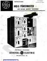 Preview for 1 page of GE POWERMASTER AKD-5 Instructions Manual